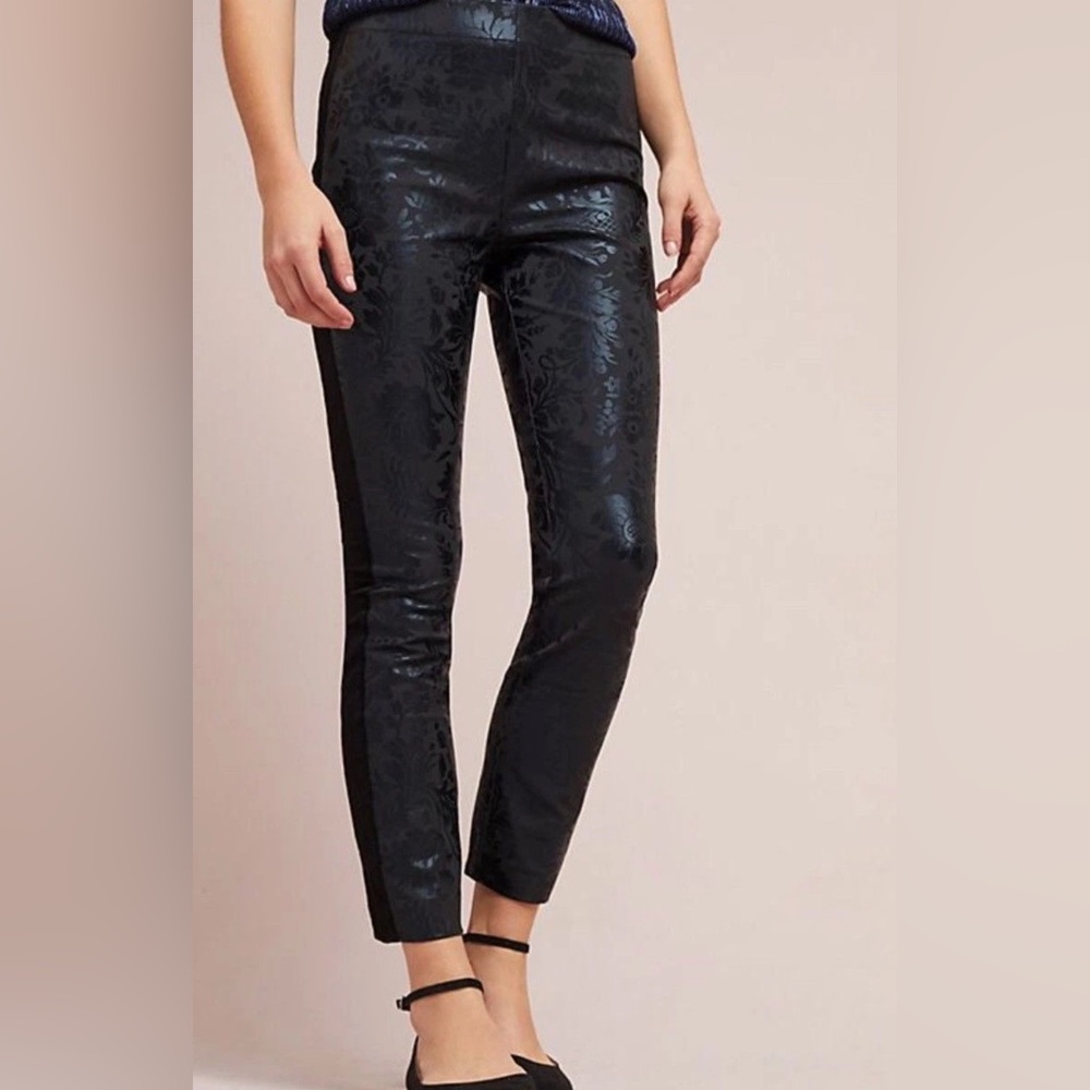 Anthropologie The Essential Foil Printed Tuxedo Trousers - Size 4